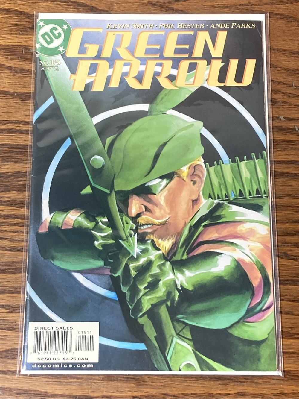 Green Arrow #15 (DC Comics, September 2002) Smith Hester Parks Wagner Cover